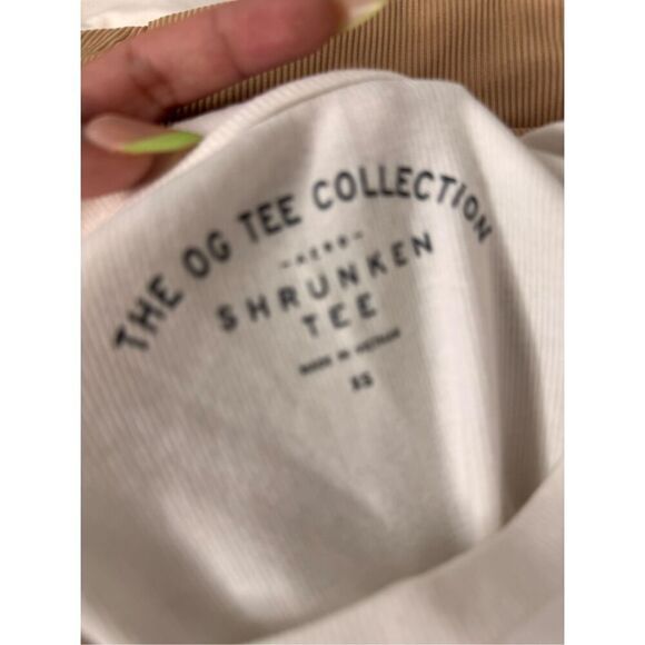 THE OG TEE COLLECTION shrunken white top size XS - Picture 7 of 7
